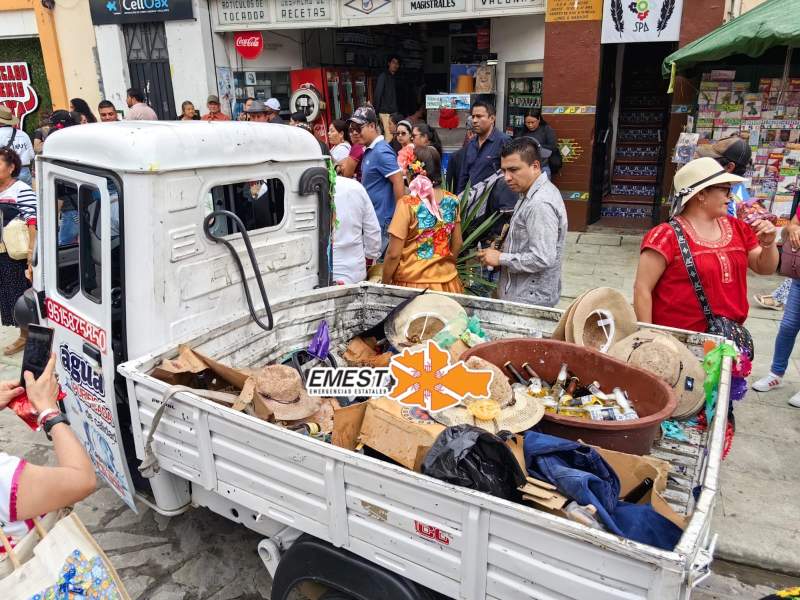 Celebración de Sindicato Autónomo de Oaxaca de Juárez casi termina en tragedia
