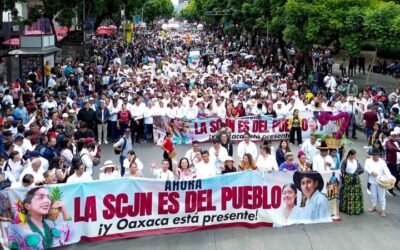 Diputadas y diputados de Morena en Oaxaca celebran la llegada de nuevos integrantes del Poder Judicial de la Federación