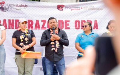 Gobierno juchiteco anuncia pavimentación que mejora la conexión de colonias al norte de la ciudad