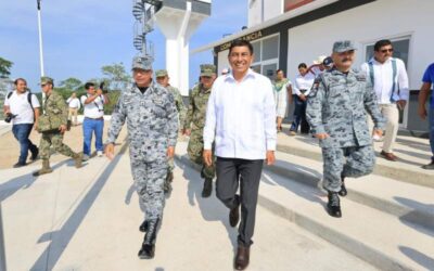 Inaugura Salomón Jara instalaciones de la compañía de la Guardia Nacional en Santa María Huatulco