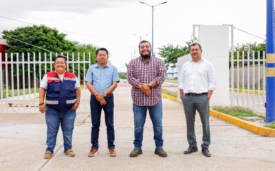 Miguel Sánchez supervisa trabajos en la próxima sede de la facultad de medicina y en la limpieza del río las nutrias.