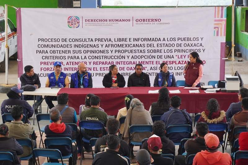 Oaxaca pionero en tipificar como delito el desplazamiento arbitrario y la negativa a garantizar el retorno de familias