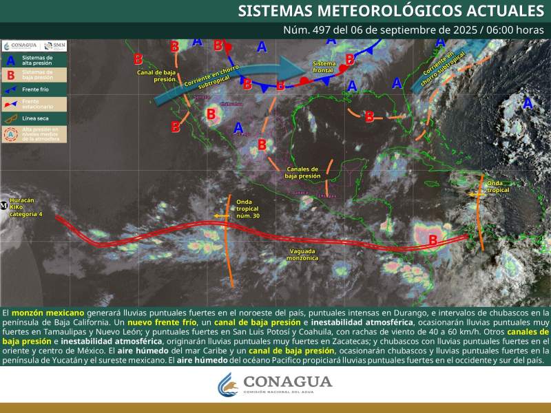 Prevén lluvias con tormentas ocasionales en zonas montañosas de Oaxaca este sábado