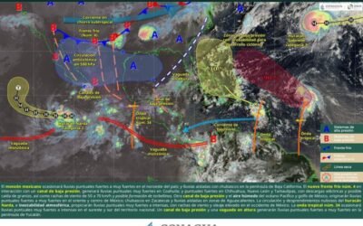 Se prevén lluvias de intensidad variable con tormentas locales fuertes en Oaxaca
