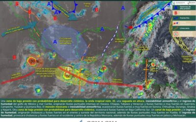 Se prevén lluvias de intensidad variable para este viernes en Oaxaca