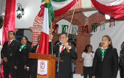 Alejandro Díaz llama a luchar por una sociedad más justa y unida en el 215 aniversario del Grito de Independencia en San Jacinto Amilpas
