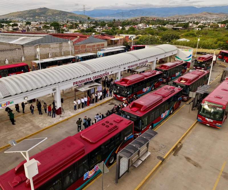Xoxocotlán estrena ruta troncal del Binni Bus por una movilidad eficiente y sustentable