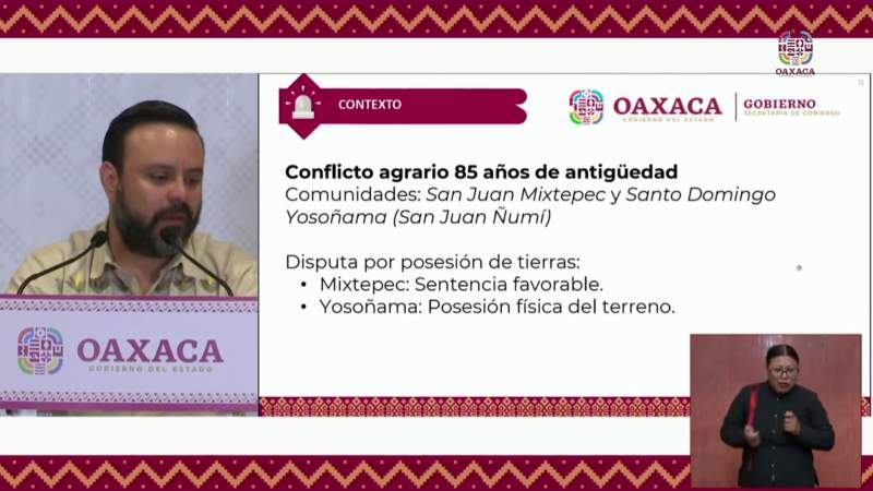 A través del diálogo permanente, comunidades oaxaqueñas recuperan su paz territorial