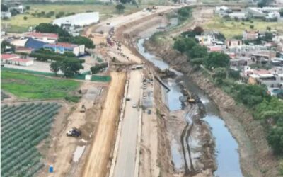Avanza transformación vial en Xoxocotlán con la ampliación de los márgenes del Río Atoyac