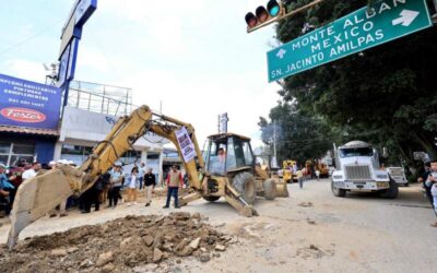 Continúa Salomón Jara transformación de la Zona Metropolitana de Oaxaca con inicio de segunda etapa de reencarpetamiento