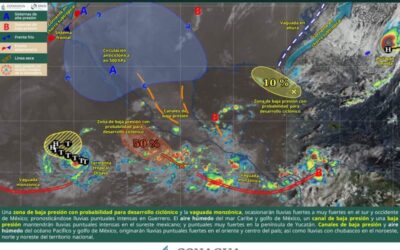 Continuará tiempo inestable y lluvias en Oaxaca este jueves