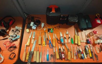 Decomisa SSPC más de 80 objetos y sustancias no permitidas en el Centro Penitenciario Varonil de Tanivet