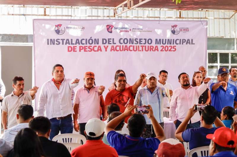 Gobierno Juchiteco instala el consejo municipal de pesca para fortalecer a las cooperativas pesqueras del municipio.