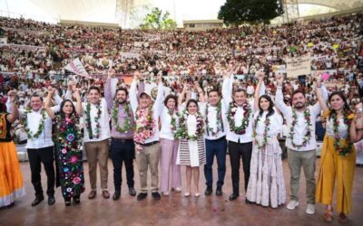 Morena y ciudadanía respaldan trabajo de senadores oaxaqueños