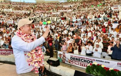 No tengo derecho a fallarles, exclama Nino morales, al rendir cuentas al pueblo de oaxaca