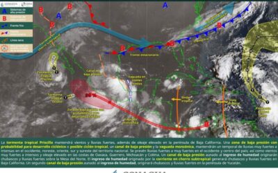 Persistirá temporal lluvioso con aguaceros y tormentas eléctricas en Oaxaca