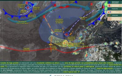 Se mantendrán este martes las lluvias y chubascos en zonas de montaña de Oaxaca
