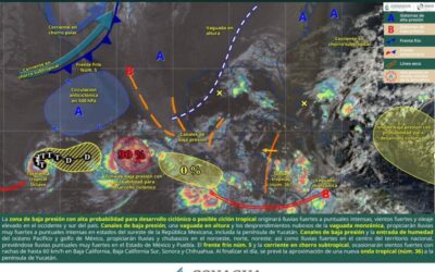 Se mantienen condiciones lluviosas en gran parte de Oaxaca durante este sábado