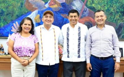 Senador Antonino Morales y el gobernador Salomón Jara fortalecen la coordinación por la transformación de Oaxaca