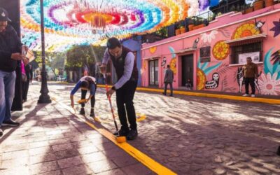 Encabeza Ray Chagoya tequio vecinal en el Barrio de Jalatlaco