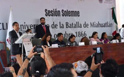 Por conmemoración del 159 aniversario de la Batalla de Miahuatlán, Congreso de Oaxaca realiza Sesión Solemne en este municipio de la Sierra Sur