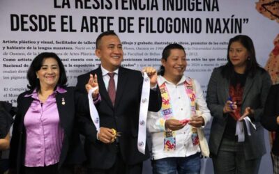 Inaugura Antonino morales obra del artista oaxaqueño Filogonio naxin en el senado