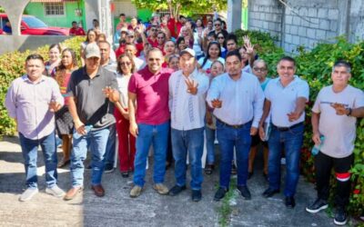 Visita Nino Morales colonias de Salina Cruz