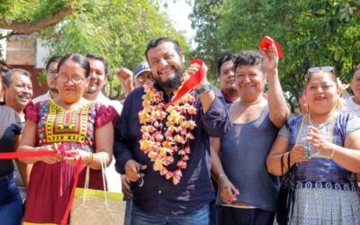 Dos tramos más de drenaje colapsado son rehabilitados en Juchitán