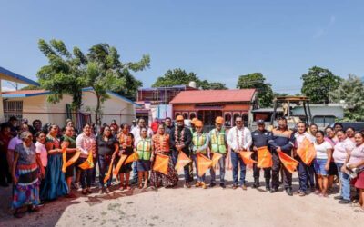 Miguel Quetu arranca la construcción de la barda perimetral en el Jardín de Niños 10 de Mayo, al sur de la ciudad