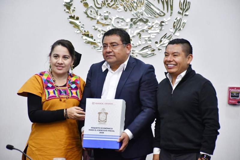 Recibe Congreso de Oaxaca el Paquete Económico para el Ejercicio Fiscal 2026