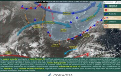 Se mantendrá tiempo inestable en tres regiones de Oaxaca durante este sábado