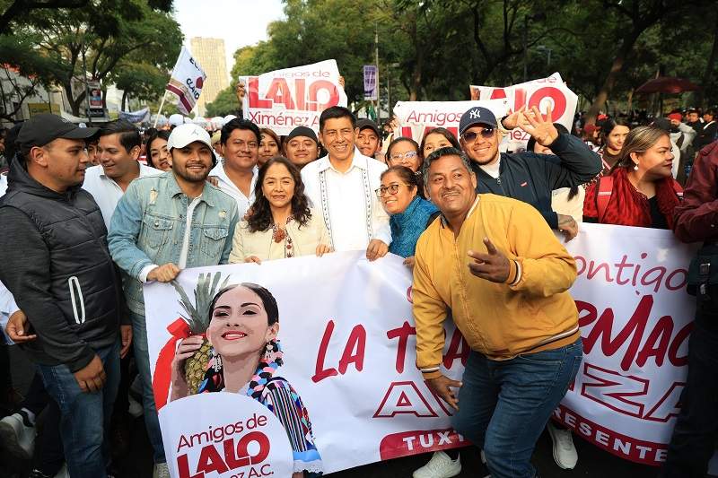 Celebra Salomón Jara junto al pueblo de Oaxaca siete años del humanismo mexicano con la Cuarta Transformación