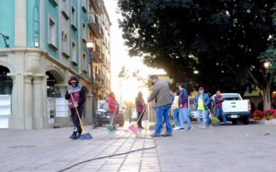 Con Tequio Vecinal refuerzan acciones para mantener limpia la capital durante la temporada decembrina