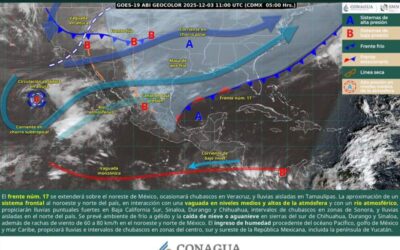 Persistirá ambiente frío y condiciones de tiempo estable en territorio oaxaqueño