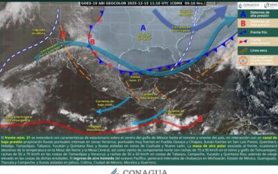 Persistirán lluvias de intensidad variable en Oaxaca por frente frío número 21