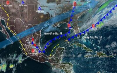 Pronostican evento de norte y descenso de temperatura por frente frío número 19 en Oaxaca