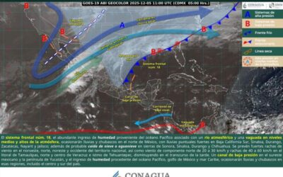 Pronostican lluvias con chubascos aislados en la Cuenca del Papaloapan y algunas áreas de la Sierra de Flores Magón