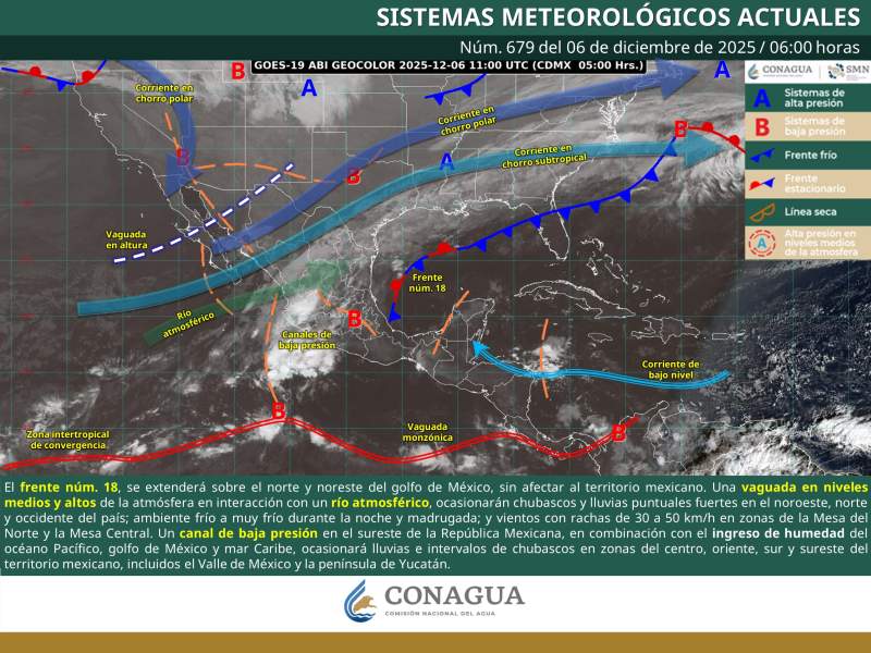 Se prevén lluvias aisladas y ambiente frío en algunas regiones de Oaxaca