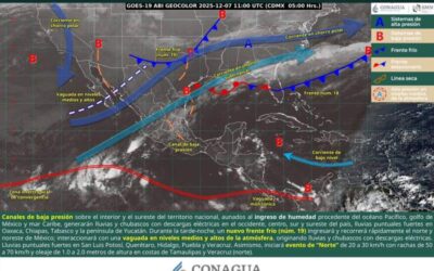 Frente frío 19 provocará lluvias aisladas en Oaxaca