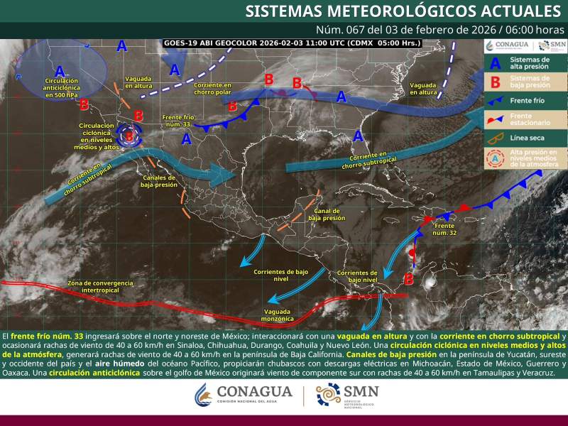 Continuarán bajas temperaturas en Oaxaca por nuevo frente frío 33