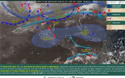 Este viernes continuarán las condiciones de estabilidad en gran parte del territorio oaxaqueño