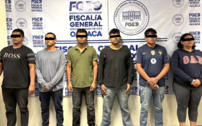 Gabinete de Seguridad y Fiscalía de Oaxaca trasladan a Valles Centrales a siete detenidos en San Blas Atempa; célula dedicada al narcomenudeo y generadores de violencia en la población