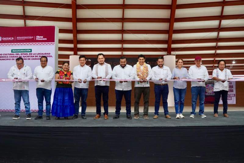 Inaugura Salomón Jara primera etapa del Centro Cultural del Istmo en Juchitán de Zaragoza, obra rescatada del abandono de gobiernos anteriores