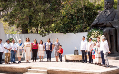 Encabezan Claudia Sheinbaum y Salomón Jara 220 aniversario del Natalicio de Benito Juárez