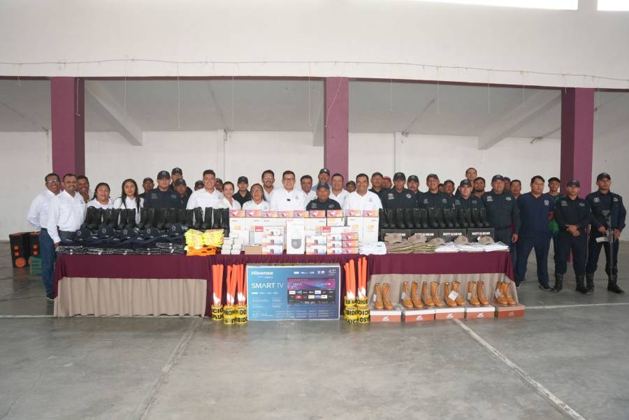 Ixhuatán fortalece su seguridad con inversión histórica en equipamiento y tecnología