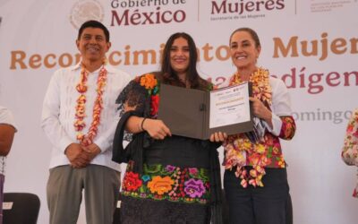 Reconocen Claudia Sheinbaum y Salomón Jara a mujeres traductoras de lenguas indígenas nacionales