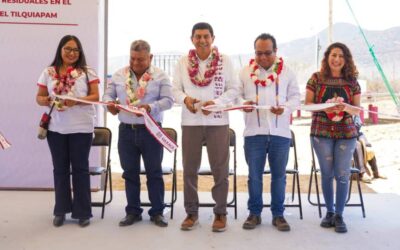 Entrega Ceabien red de agua potable y PTAR a San Miguel Tilquiapam