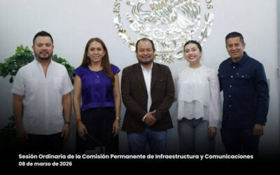 Realiza Comisión Permanente de Infraestructura y Comunicaciones Sesión Ordinaria en el Congreso del Estado*
