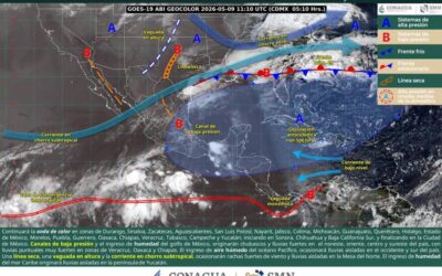 Ambiente inestable generará lluvias en diversas regiones de Oaxaca