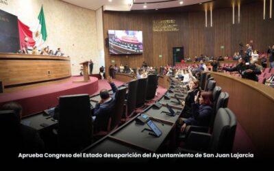 Aprueba Congreso del Estado desaparición del Ayuntamiento de San Juan Lajarcia